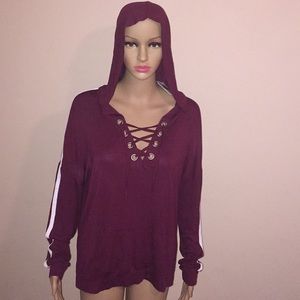 💖💥💕LACE UP HOODIE 💯💖🌈